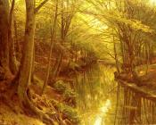 A Woodland Stream - 佩德·莫克·曼斯特德